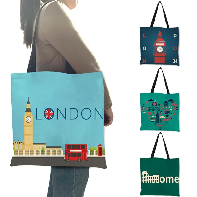 Women Bags Rome - High Quality Linen Shoulder Bag London