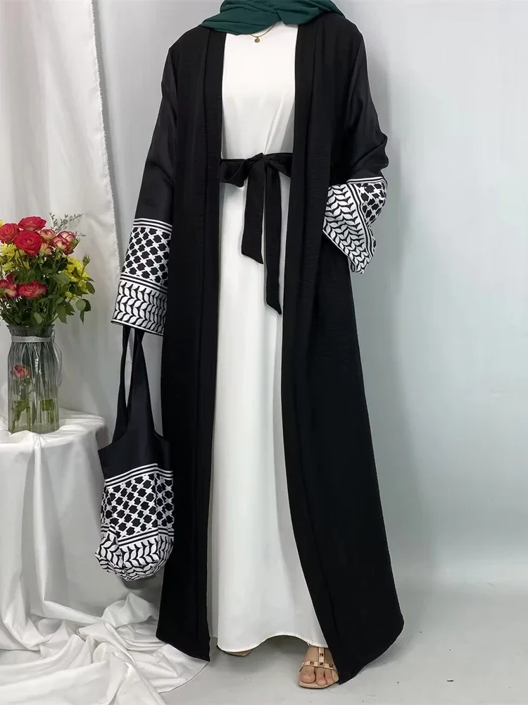 Women Bags In Dubai - Muslim Long Dress Women Open Abayas