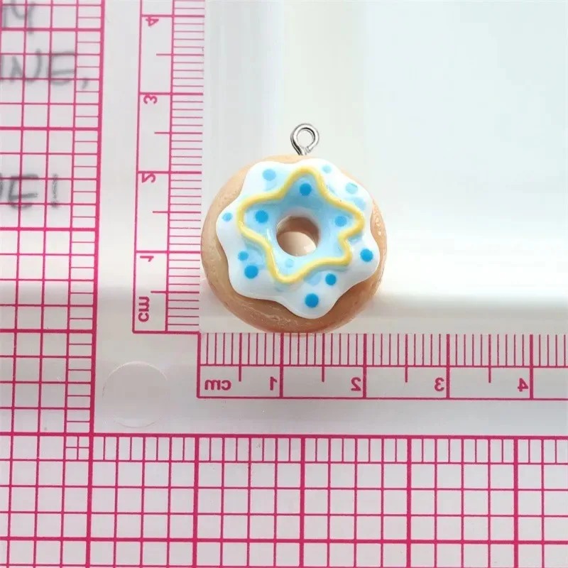 10Pcs Resin Donut Charms Color - Women Bags Mini 评论和价格