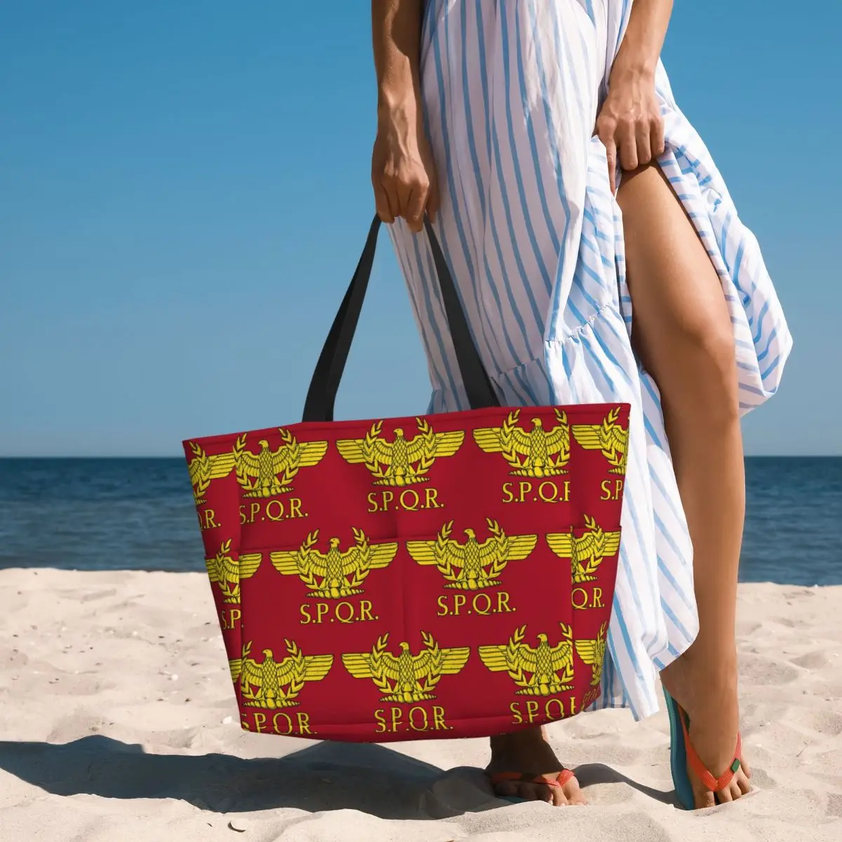 Rome SPQR Roman Beach Tote Bag - Women Bags Rome 评论和价格