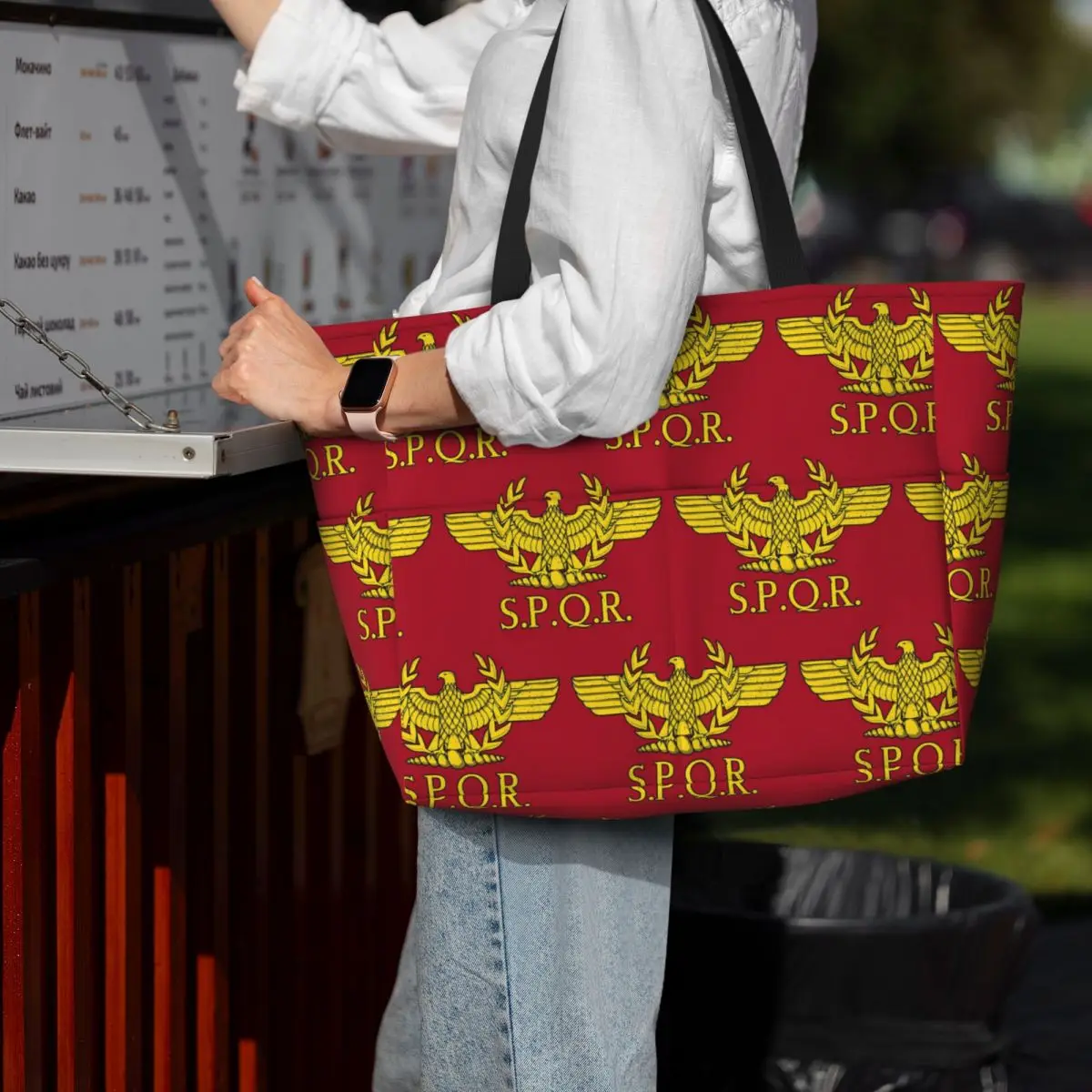 Rome SPQR Roman Beach Tote Bag - Women Bags Rome 评论和价格