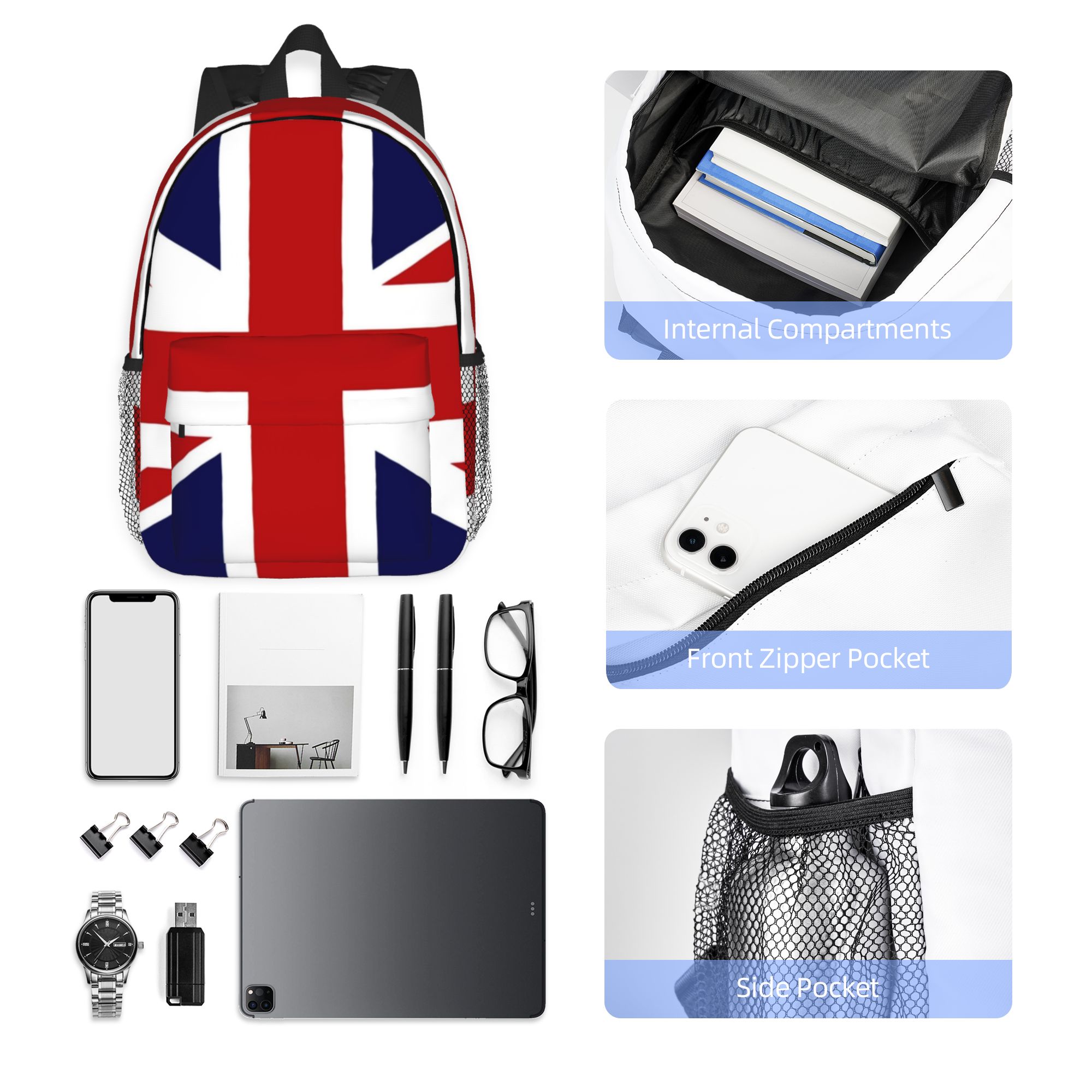 Union Jack Flag Of The UK Back - Women Bags Uk 评论和价格