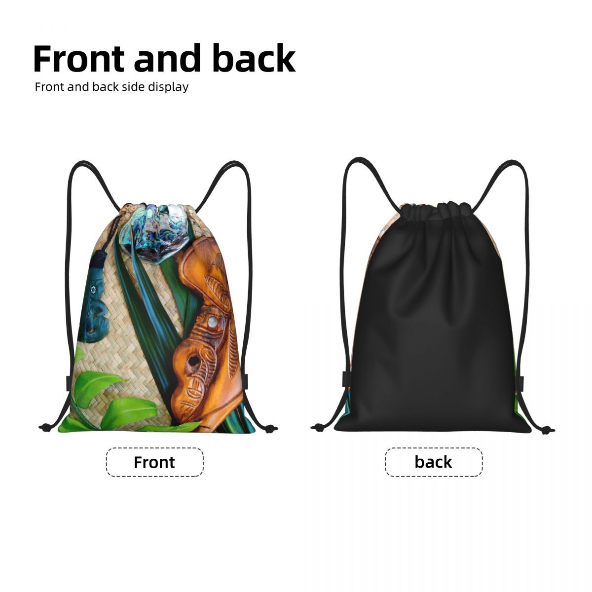 NZ Maoris Theme Drawstring Bag - Women Bags Nz 评论和价格