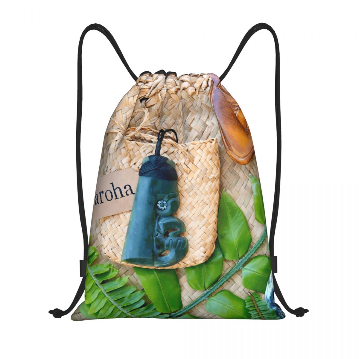 NZ Maoris Theme Drawstring Bag - Women Bags Nz 评论和价格