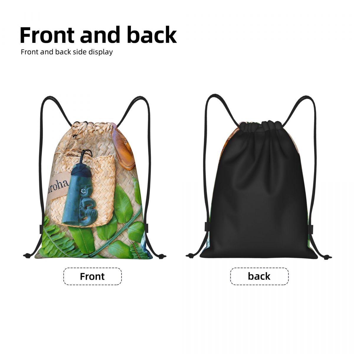 NZ Maoris Theme Drawstring Bag - Women Bags Nz 评论和价格