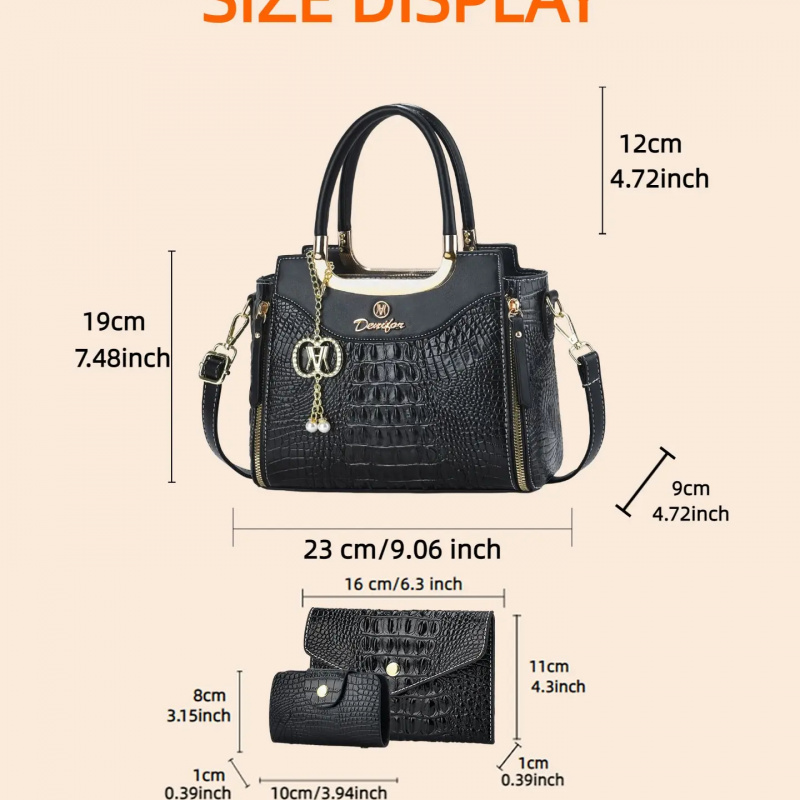 Women's Crocodile Texture Hand - Women Bags Crossbody 评论和价格