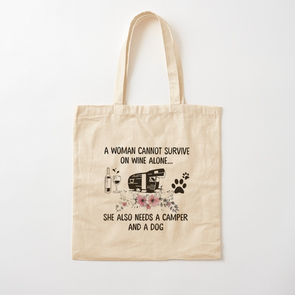 A woman cannot survive on wine - Women Bags On Shein 评论和价格