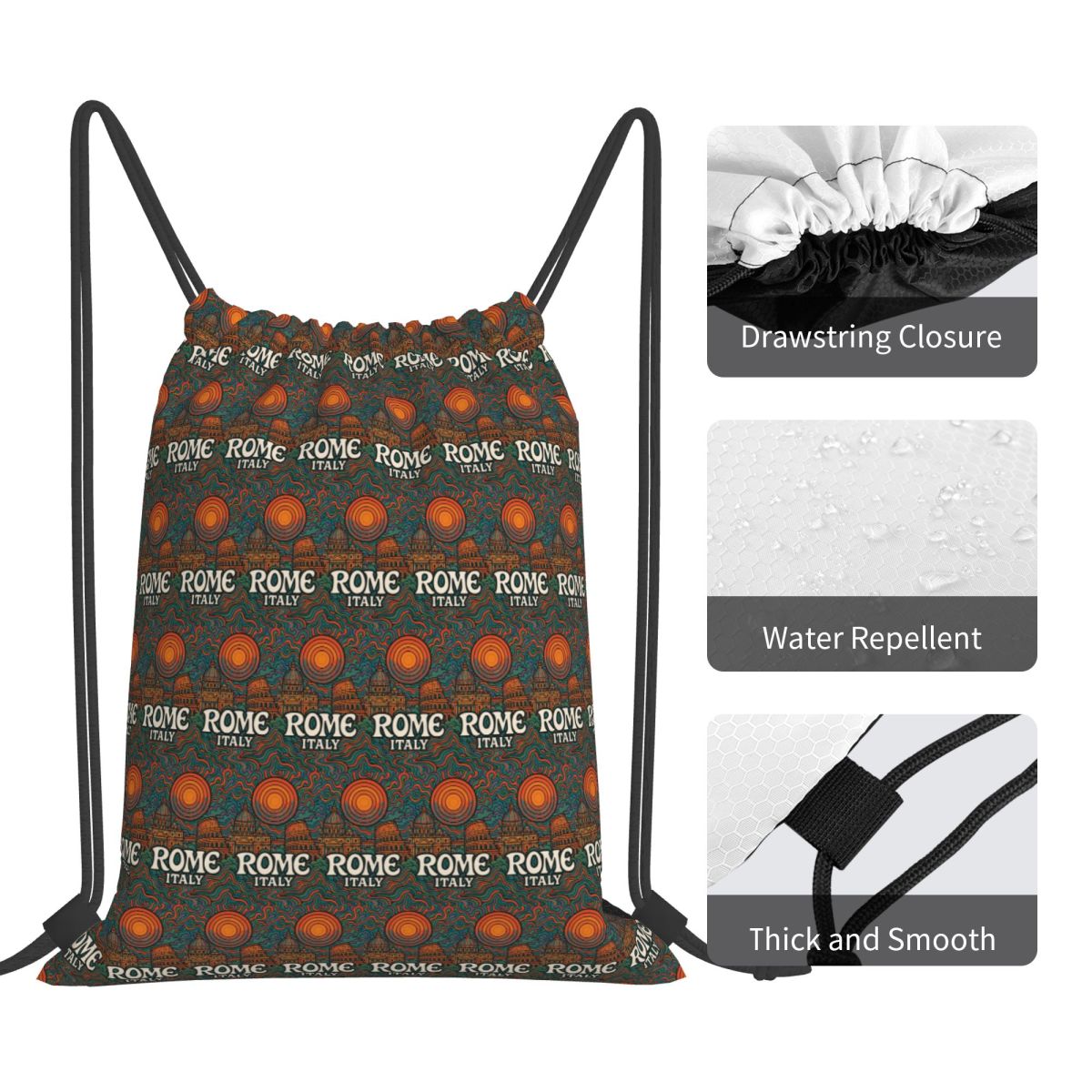 Rome Italy Trippy Art Backpack - Women Bags Rome 评论和价格