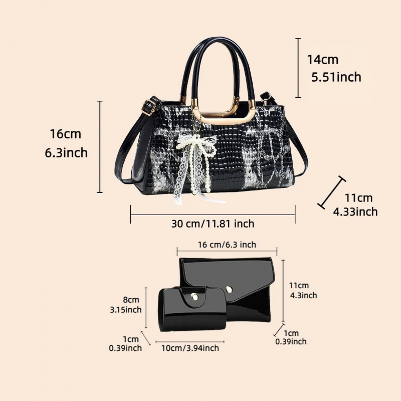 Women's Handbag Set, Crocodile - Women Bags Crossbody 评论和价格
