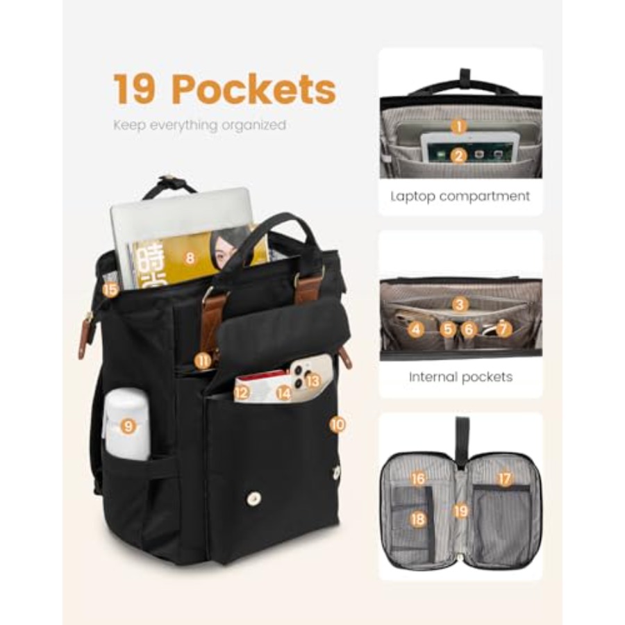 Laptop Backpack for Women, Tea - Women Bags And Purses 评论和价格
