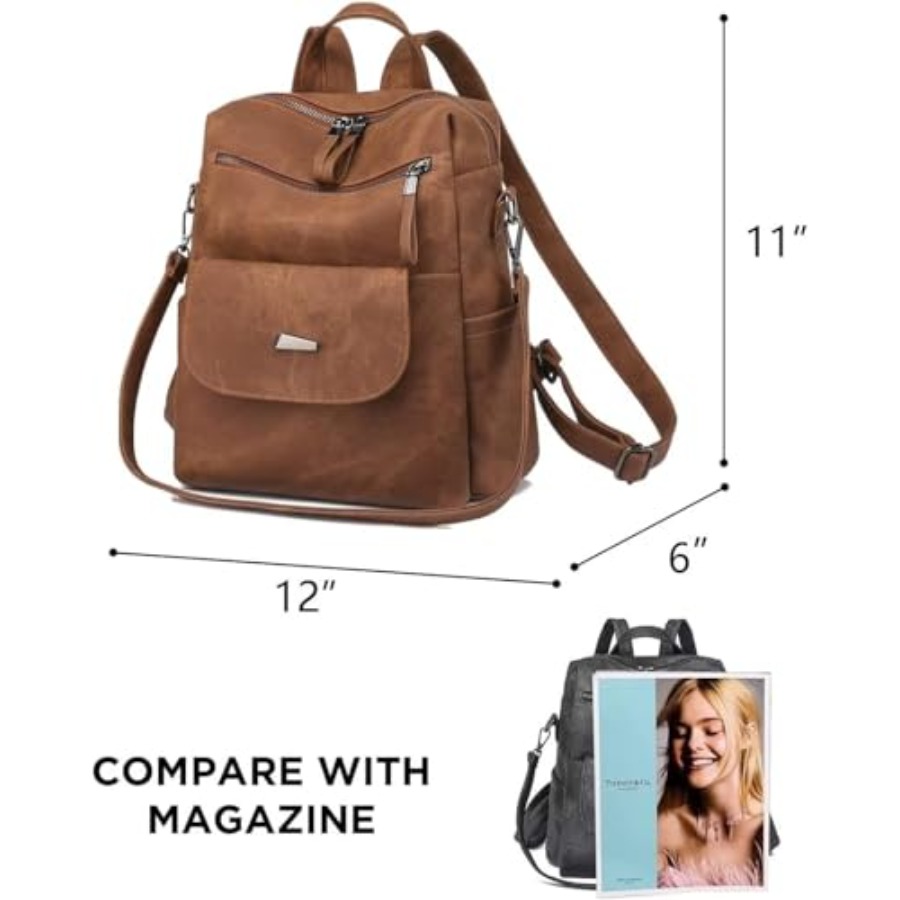 PU Leather Backpack Purse for  - Women Bags And Purses 评论和价格