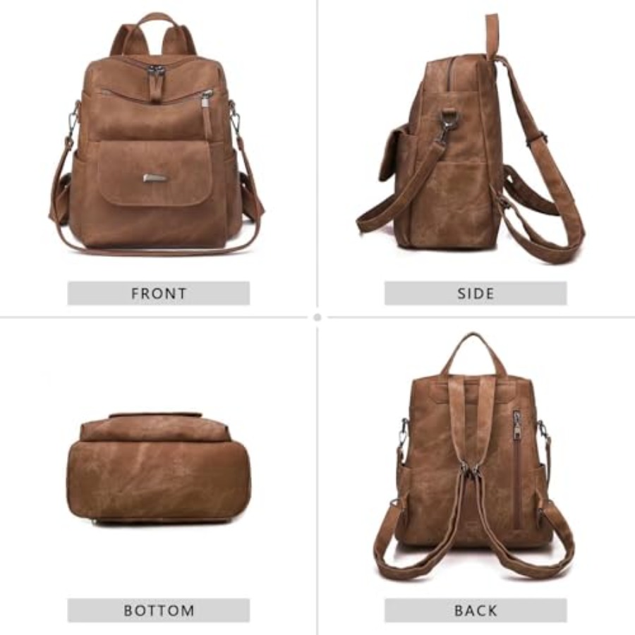 PU Leather Backpack Purse for  - Women Bags And Purses 评论和价格